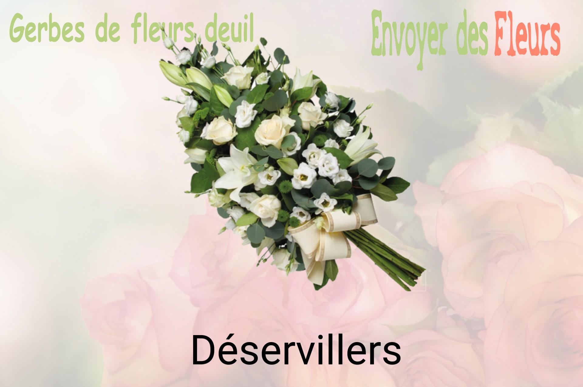Gerbe de fleurs de deuil livrée à Déservillers